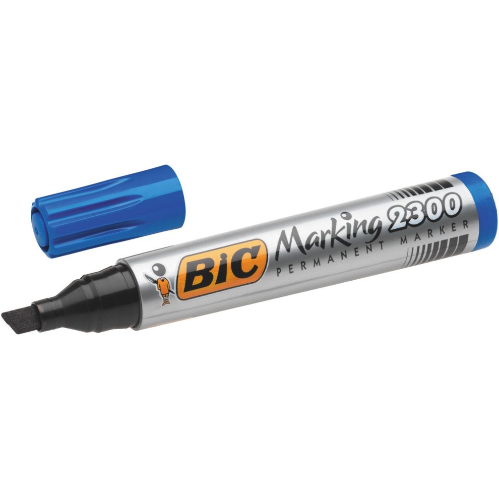 قلم ماركر ازرق bic  