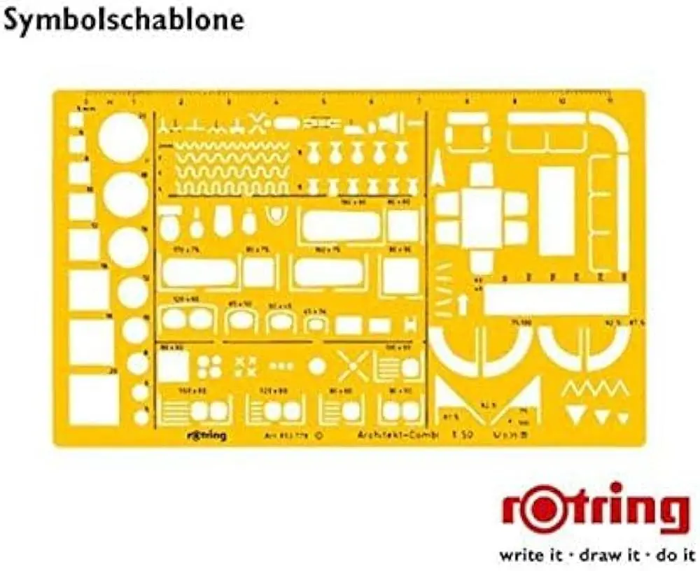 مسطرة عفش 1/100 rotring