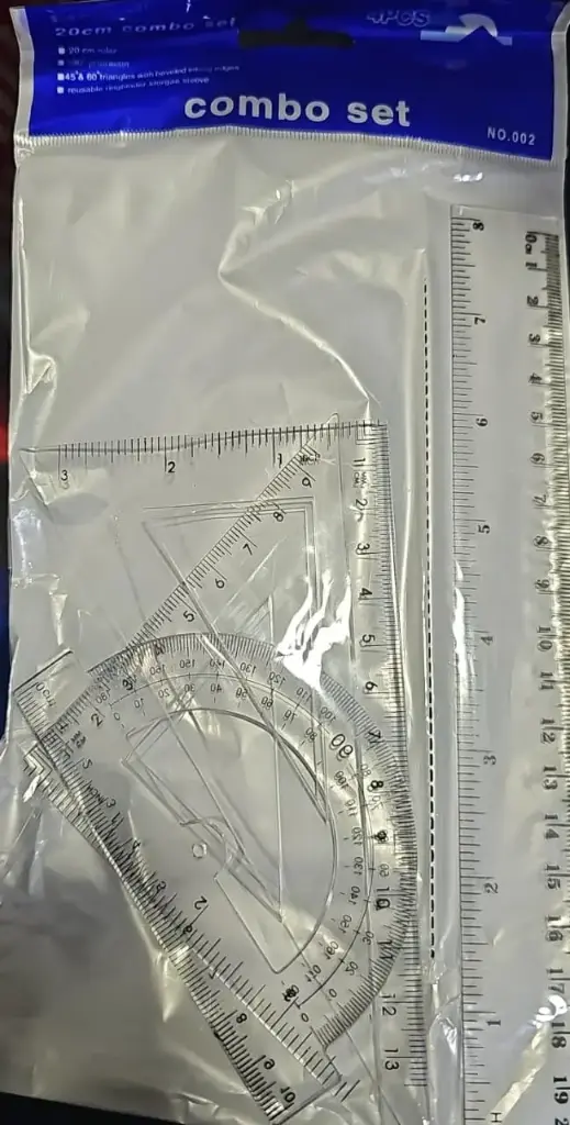 طقم مساطر هندسة 20 سم