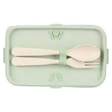 لانش بوكس سادة مع ملعقة