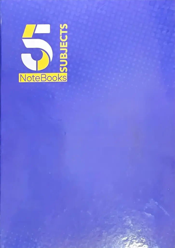 HARD COVER دفتر 5 مواضيع مربع مجلد 144 ورقة %