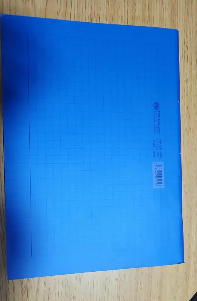 دفتر شك بلاستك ورقة عربي96 +مربع 