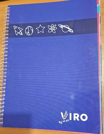 [Viro Finger 240 12S] دفتر فيرو 240 ورقة 12 موضوع اصبع Viro Finger 12S 240sh