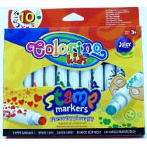 [34623PTR] Stamp Marker - 10colors Kolorowe Flamastry Mazaki Pisaki 