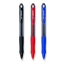 Uni Laknock 1mm black قلم حبر كبس اسود 