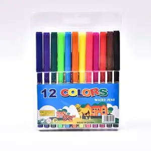 [1871-12] WATER COLOR PEN 12 تلوين مائي فلومستر