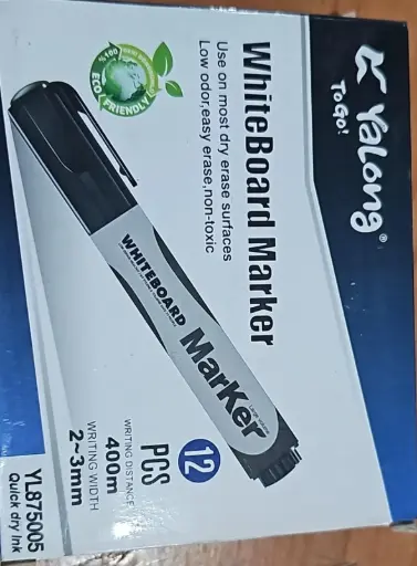 WhiteBoard Marker ROUND MARKER BL/BK/GR/RD قلم لوح ابيض قلم لوح
