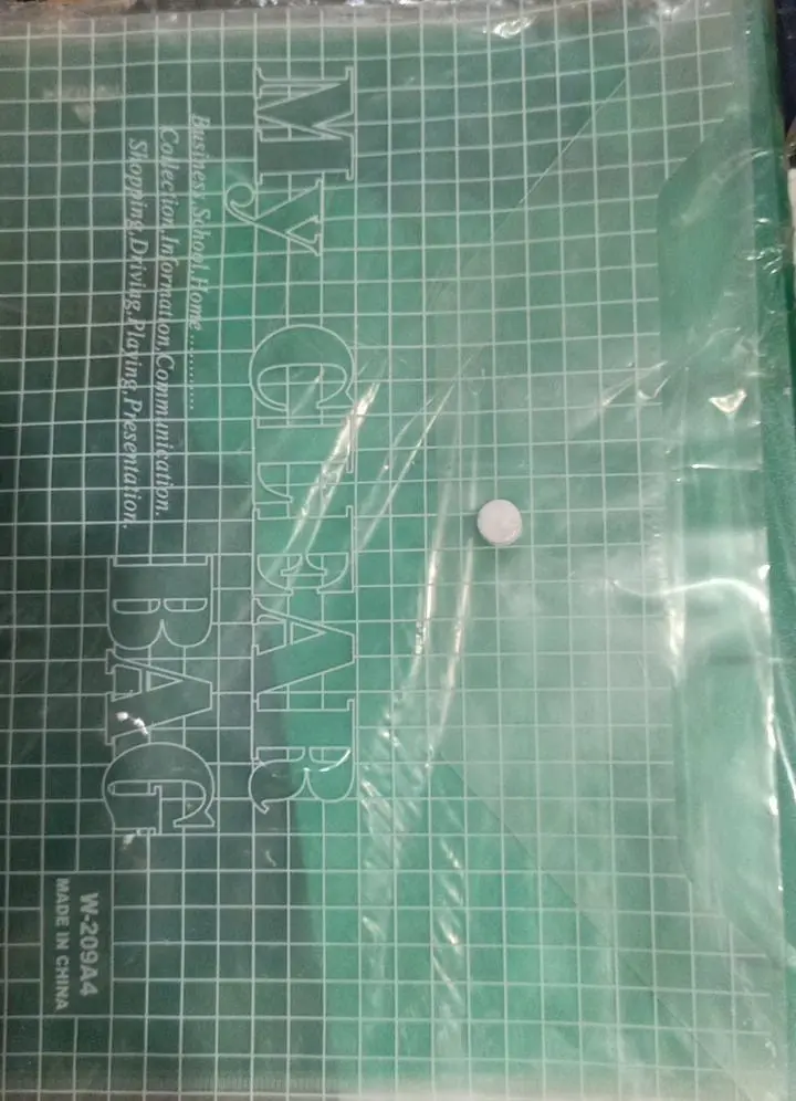 [w-209a4-180c] 12/pack A4 فايل مخطط مع كبسة 
