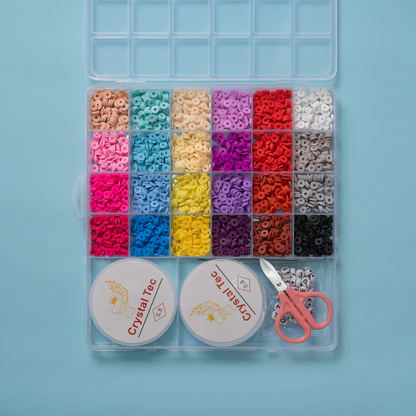 علبة خرز ملون 