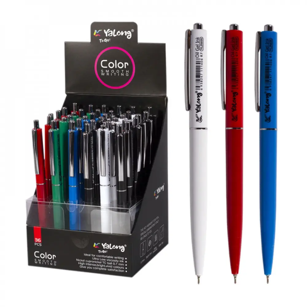 0.7mm قلم حبر كبس ازرق