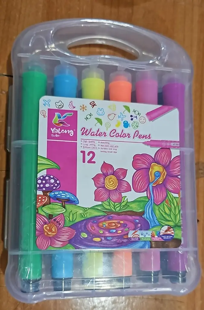 12pc - Washable تلوين ماء مع ختم 