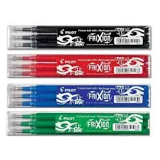 [BLS-FR7-L-S3]  0.7mm خرطوش قلم حبر ازرق Pilot FriXion Ball Medium Red 3 Pc(s)