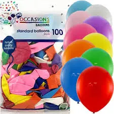 Baalloons 10' 100/Bag /Assorted Colors