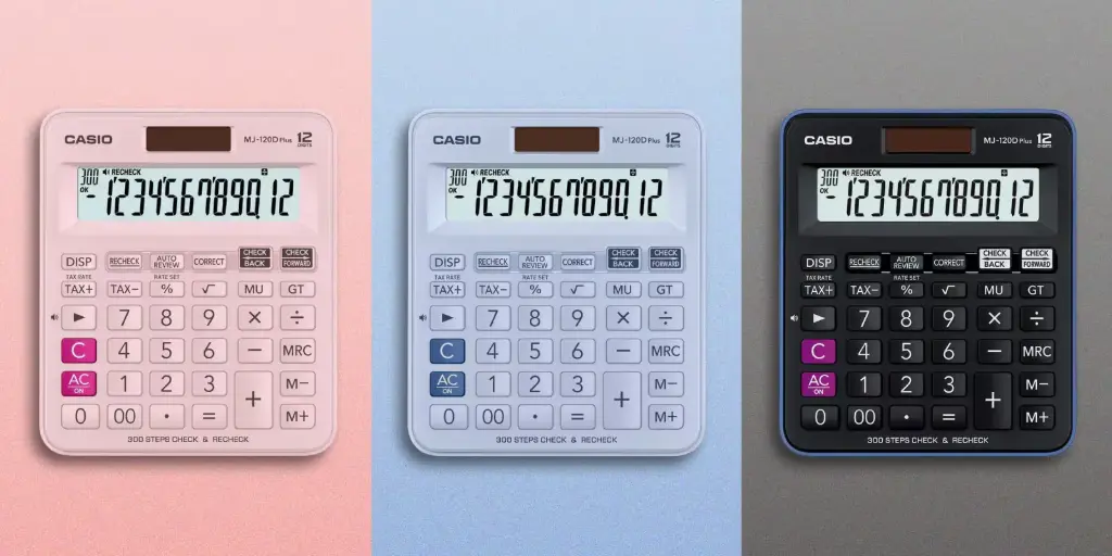Casio 14dgt/12dgt الة حاسبة