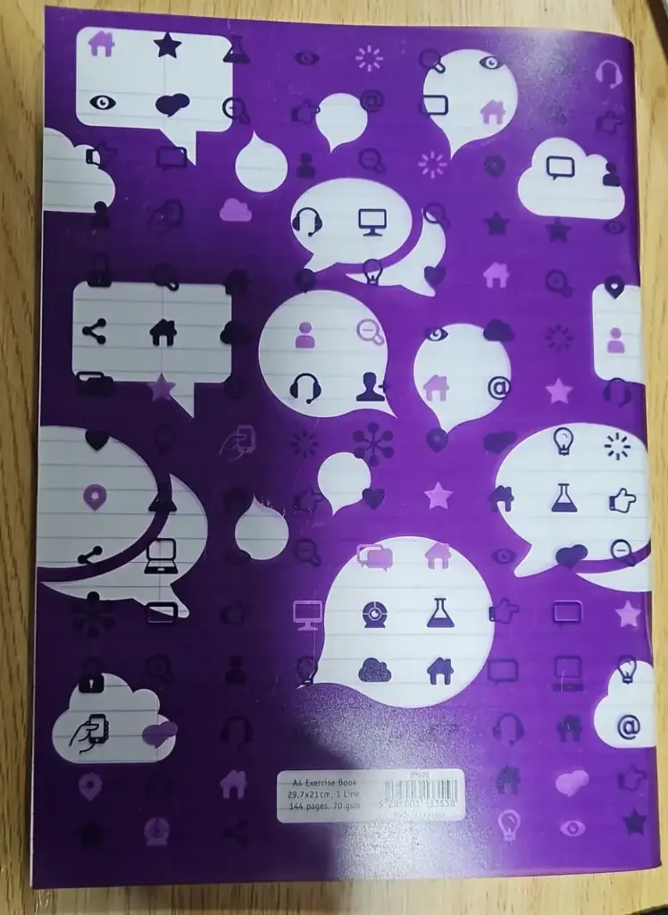  دفتر شك بلاستيك عربي 144 pages