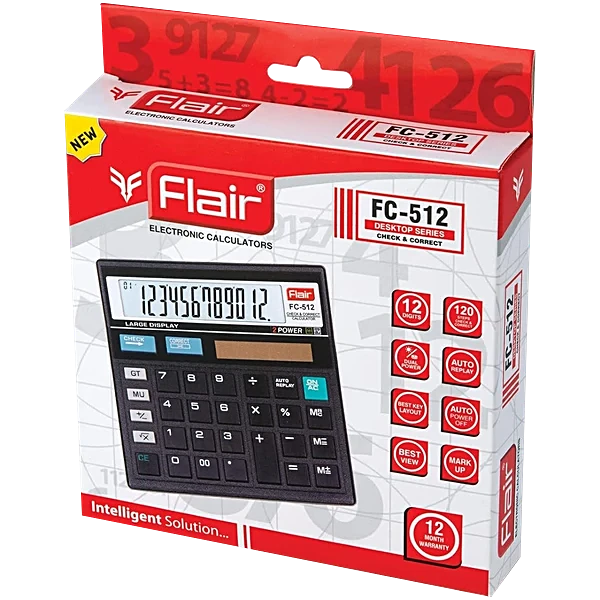 Flair Electronic Calculator FC-120T الة حاسبة