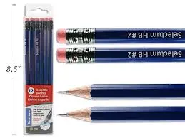 HB Pencils with eraser 12pc 