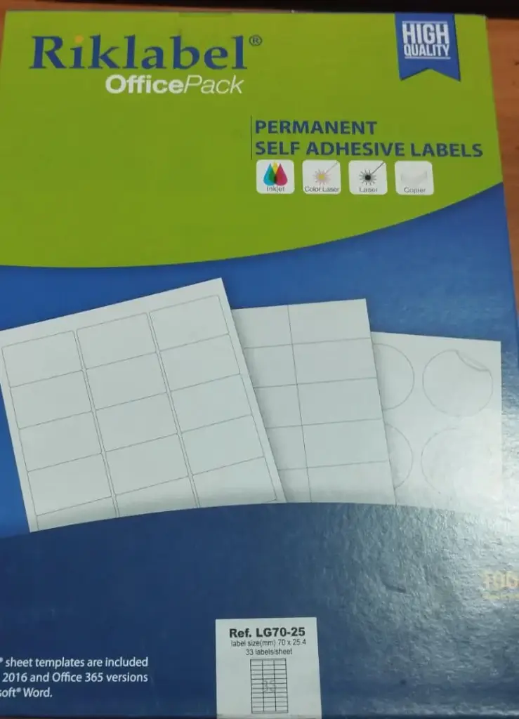 [LG70-25] Label A4 33lb/sh