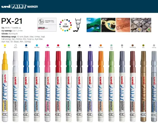 [PX-21] Light green قلم ماركر بويا رفيع اخضر فاتح