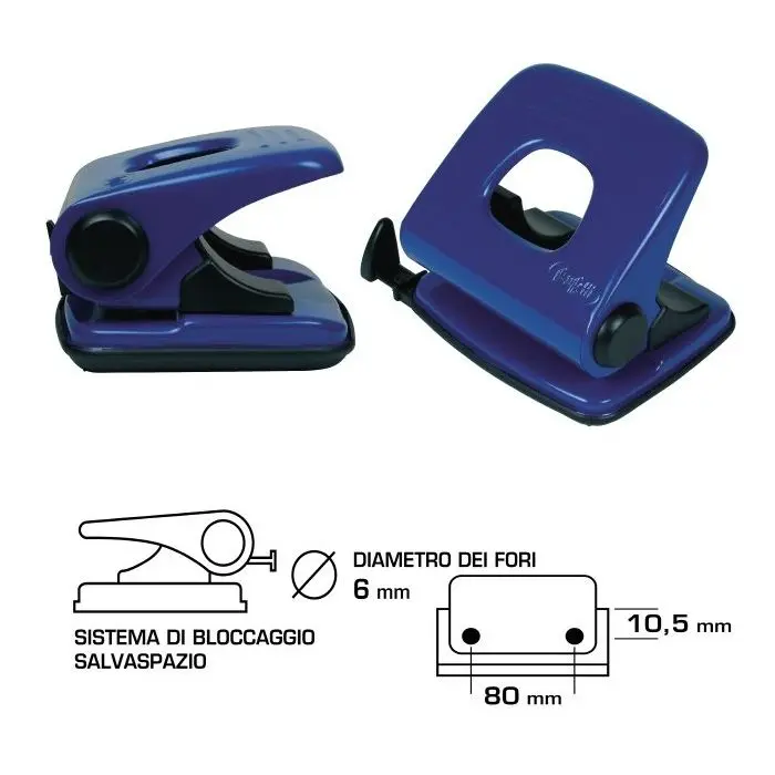 [014304P45] Punch بخاشة ايطالية مثقب بفتحتين