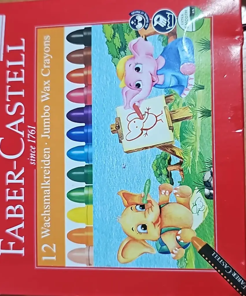 FABER CASTELL علبة تلوين شمع12