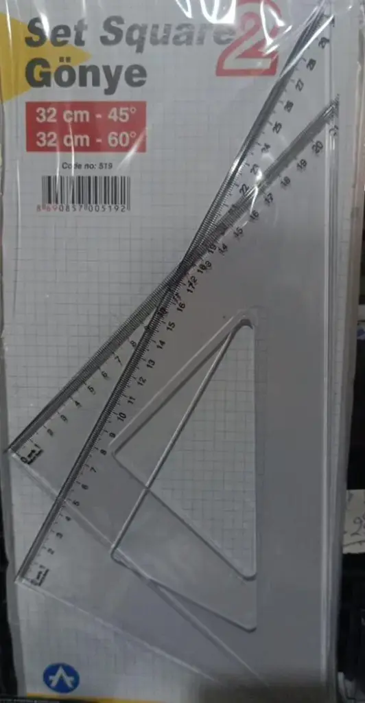 ARK - 32cm مسطرة مثلثة زاوية 45 /60  درجة طقم2