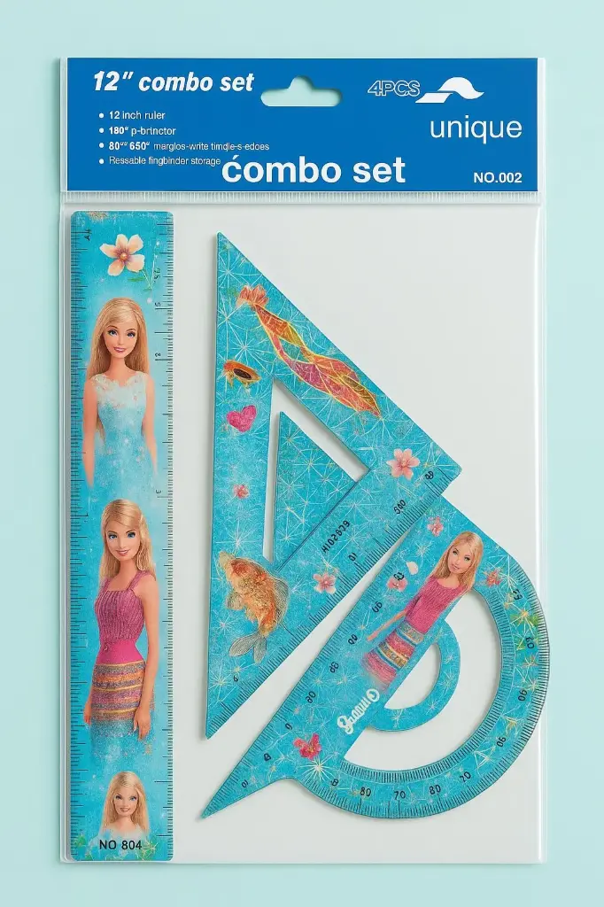 طقم مساطر هندسة 30 سم