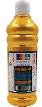 acrylic 500ml gold