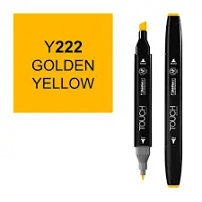 ShinHan Art 1110222-Y222 Twin Golden Yellow Marker  Black