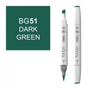 Touch Twin Brush Markers Dark Green BG51