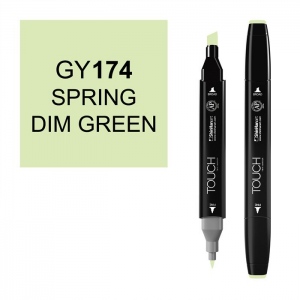 ShinHan Art 1110174-GY174 Twin Spring Dim Green Marker  Black