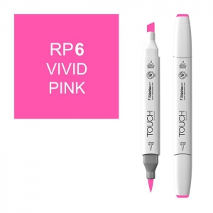 ShinHan Art 1210006-RP6 Twin Vivid Pink Marker  White