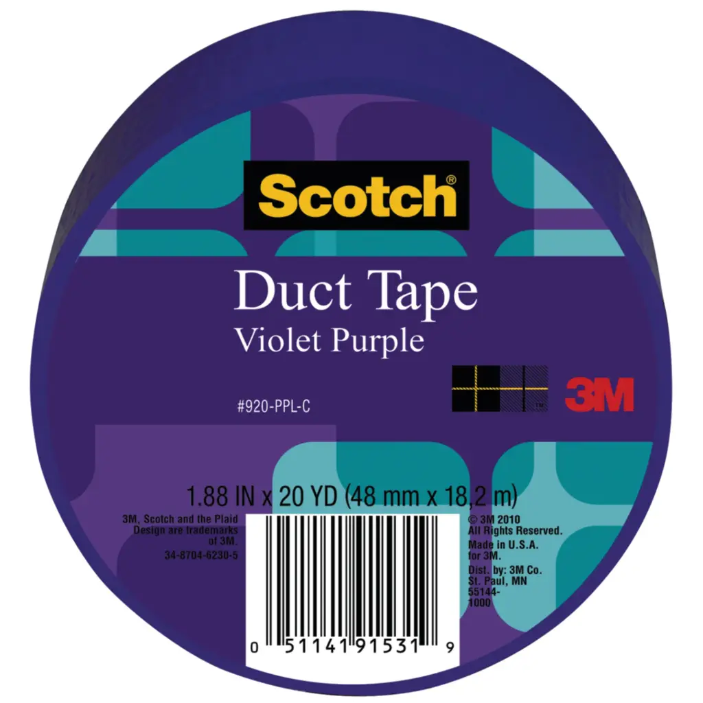 Scotch Colored Duct Tape, 1 7/8" X 20 Yd., Purple تلزيق