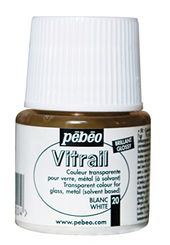 [33167860500205] Pebeo Vitrail Glass Paint 45ml - White