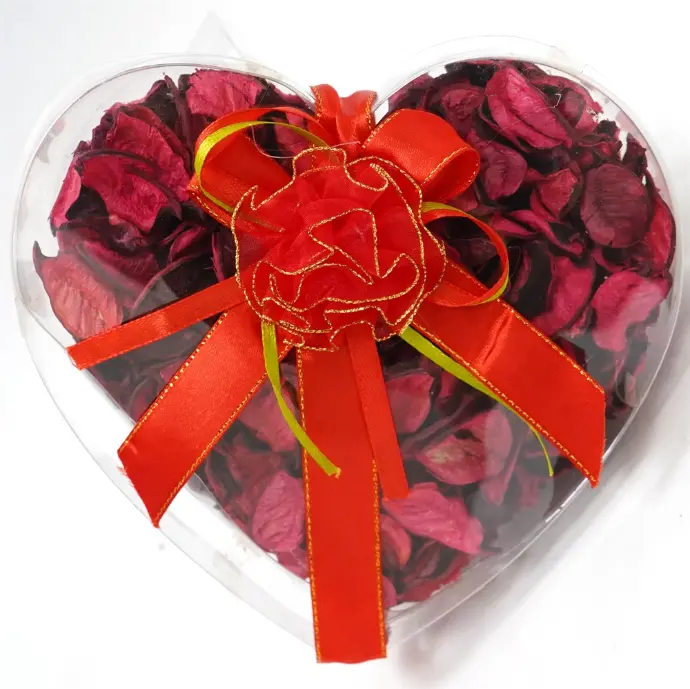 [55-1] ورد مجفف علبة قلب